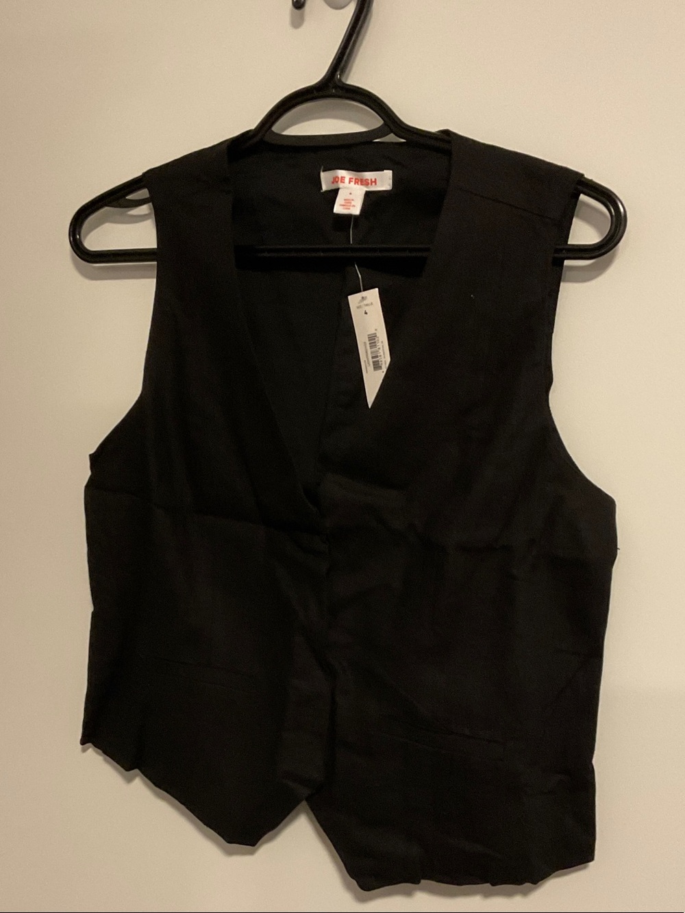 G-Joe Fresh Black Tailored V-Neck Vest